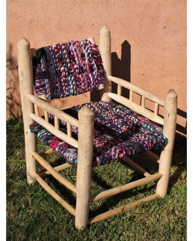 Multicolored Beldi armchair