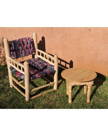 Multicolored Beldi armchair