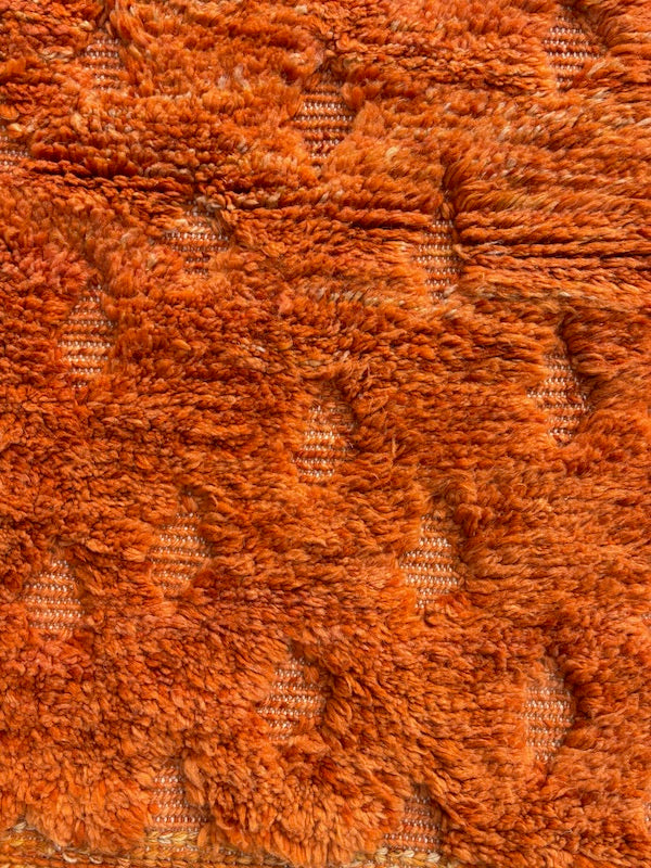 Limona – Orange Mrirt Berber Rug in Wool