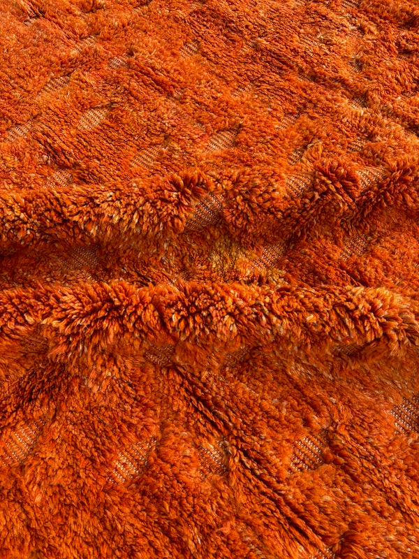 Limona – Orange Mrirt Berber Rug in Wool