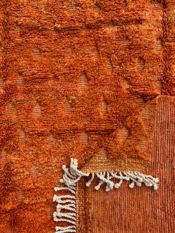 Limona – Orange Mrirt Berber Rug in Wool