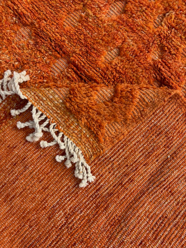Limona – Orange Mrirt Berber Rug in Wool